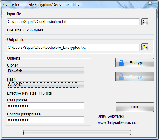 Encrypt and decrypt files, documents, and archives